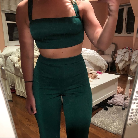 Nasty Gal Two Piece Green Set - Picture 7 of 7